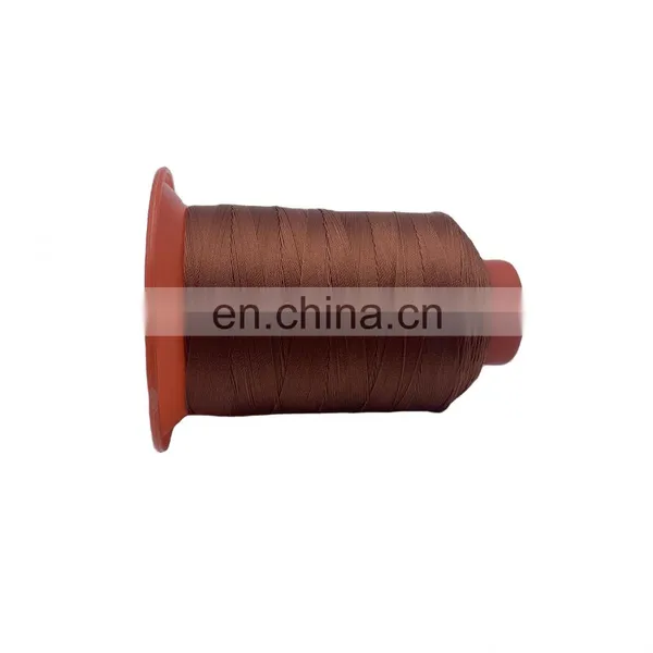 Hot Selling Brown Leather Thread for Sofa Nylon Bonded Sewing Thread photo-4