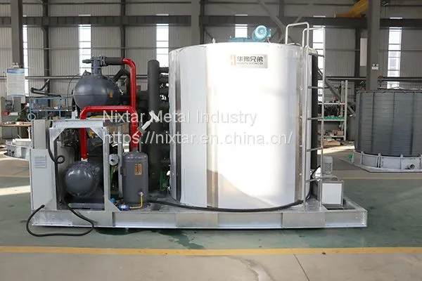 BIF-20T 20000Kgs Flake ice machines for concrete cooling and factory process
