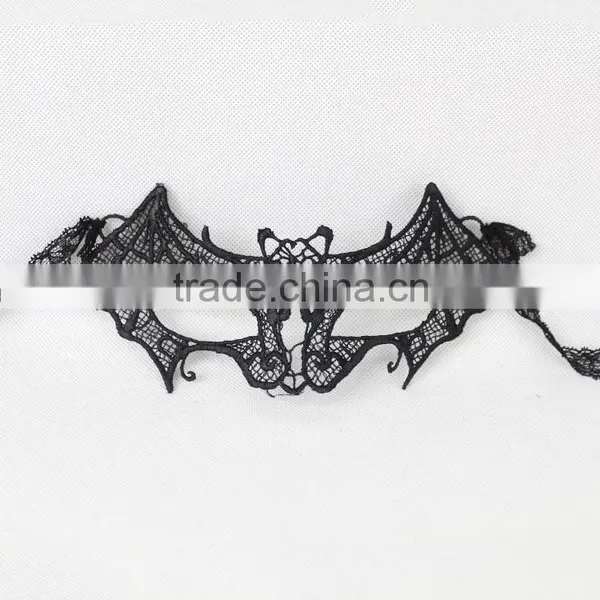 New Design Women Halloween/Chirstmas Party Decorate Lace Bat Animal Mask Quality Choice photo-3