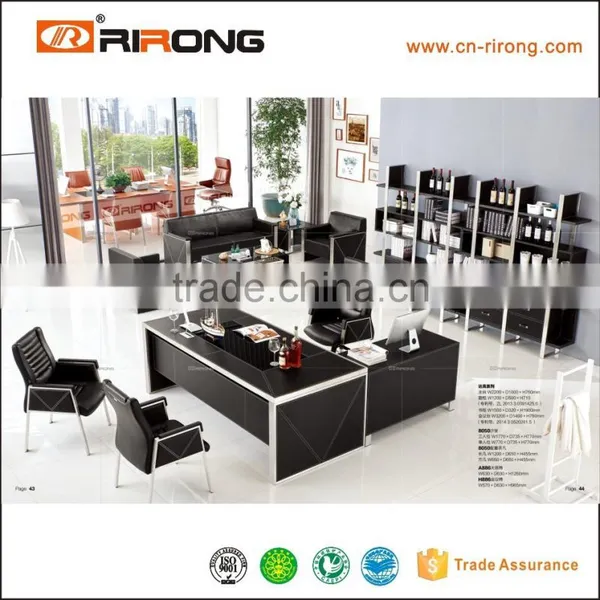 Darker Modern Office Reception Desk Design Cheap Glass Coffee Table photo-2