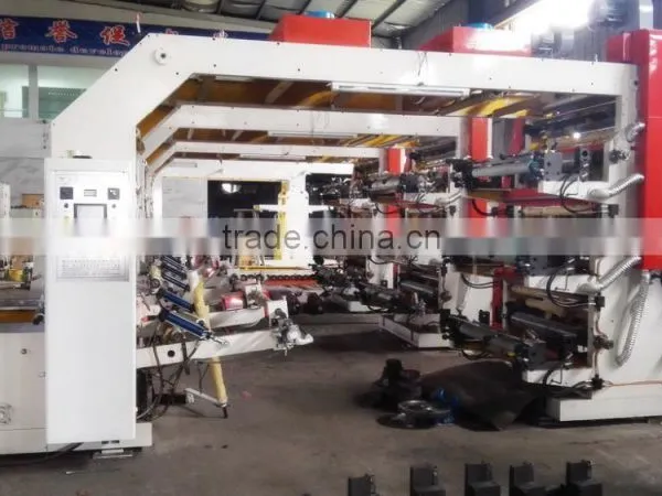 Reel to Reel Plastic Film , Paper High Speed 6 Colors Flexo Printing Machine With Anilox Roller,Doctor Blade photo-3