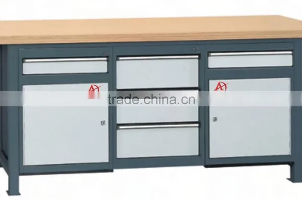 Cold Rolled Steel Garage Use Workbench With Wood Top AX-3322 photo-3