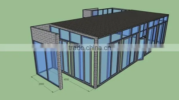 Hot Product Top Quality Foshan Wanjia Custom Color Sunrooms / Glass Houses photo-5