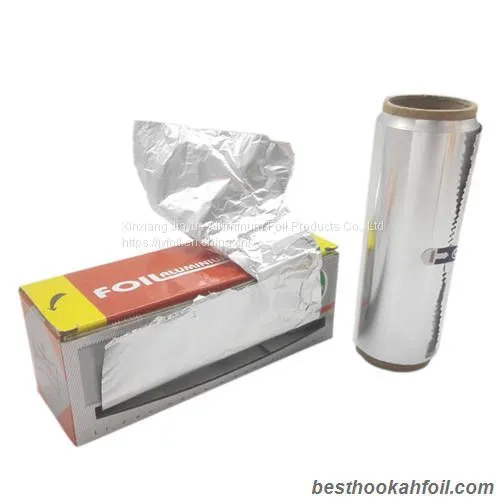 Various Good Quality Popular Square Price Packing Foil Roll Aluminum Hookah Foil Shiny Side photo-3