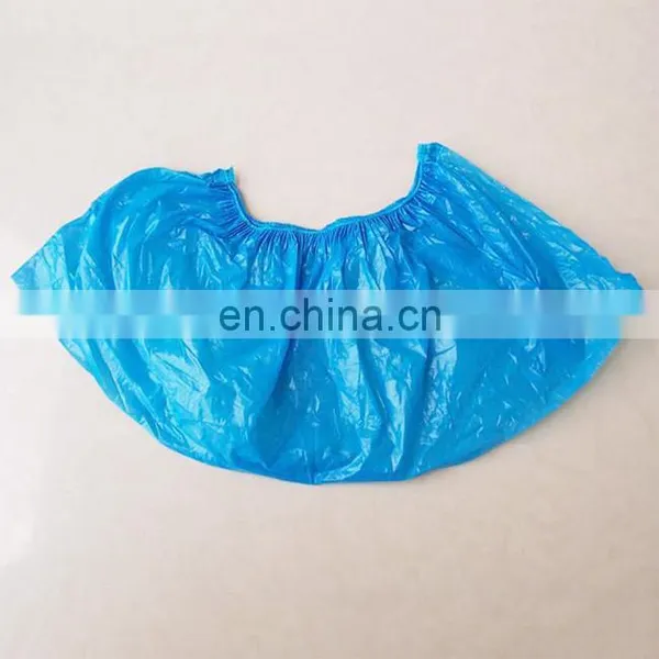 CPE PE Blue Disposable Plastic Shoe Cover photo-2