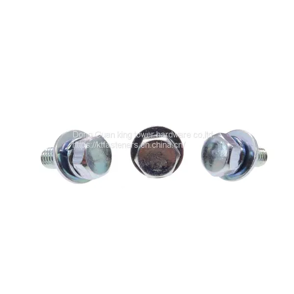 Non-standard Screw Manufacturer Stainless Steel External Hex 3 Parts Sems Screw photo-5