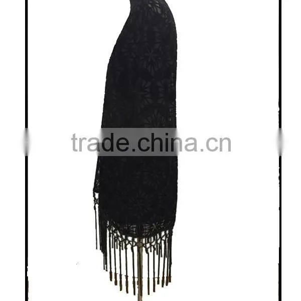 New Black Velvet Lace Sleeves Designs for Blouse photo-3