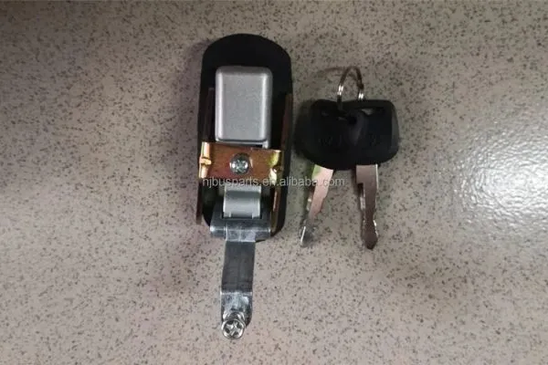 Good Price Bus Parts Accessories Coaster Bus Parts HJDL-609 Silver Key Door Lock for Sale photo-2