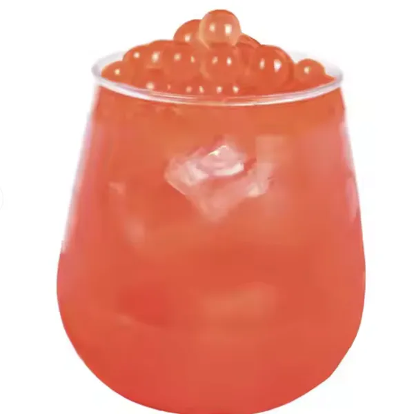 Bubble Tea Cup With Bubble Blends Fruity Pearls Burst Pop With Real Fruit Juice Popburst Bubble Boba Drink photo-4