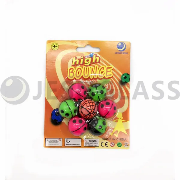 Hot Sale 25MMhigh Bouncy Ball Children's Toy Rubber Balls Blister Card Package photo-4