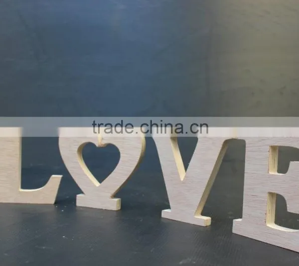 Wooden Plaque Words/Letters Free Standing "LOVE" Home/Wedding Decoration photo-2