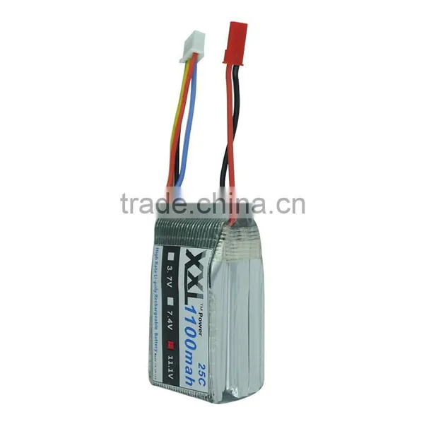 XXL Lipo Battery 1100mah 11.1V for Airsoft /gun/RC Model/hobby photo-4