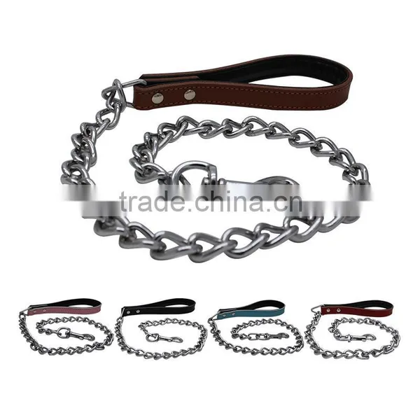 Wholesale Dog Chain Leather Litchi Grain Mushrooms Nails Pet Dog Collars photo-6