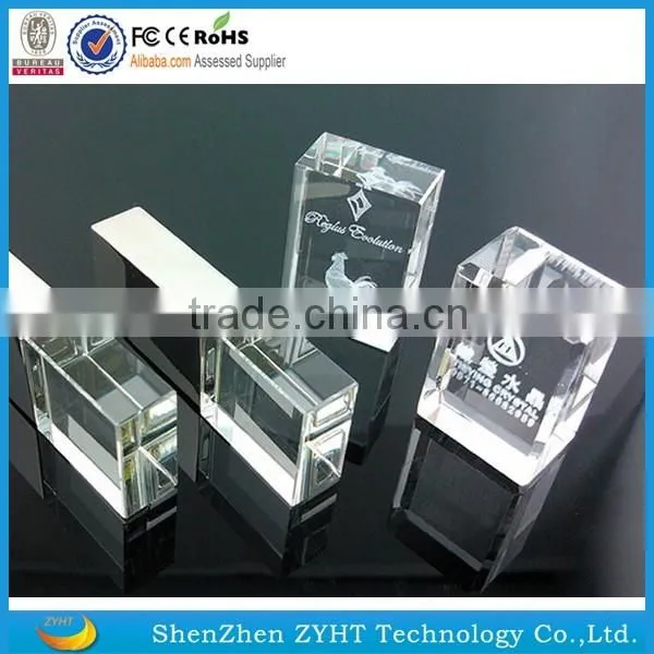 Crystal USB Flash Drive, USB Drives Custom Logo, Crystal USB Stick 2.0 Factory Price photo-2