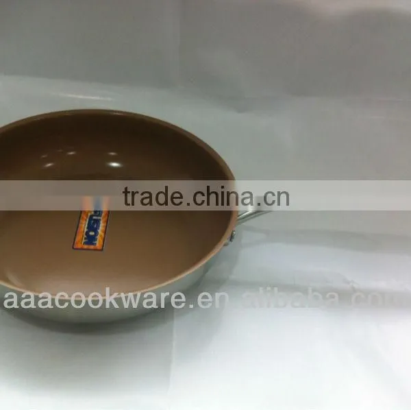 Colorful 304 Stainless Steel Frying Pan photo-3