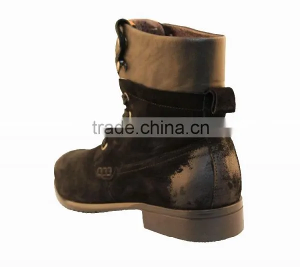 2015 High-grade High Cut Full Genuine Leather Men Shoes for Walking photo-4