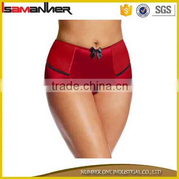 High Cut Soft Shiny Satin Lady Panties Fat Women in Satin Panties Quality Choice photo-3