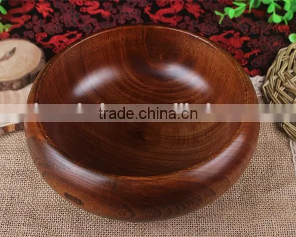 Natural Wood Tableware Wooden Bowl photo-2