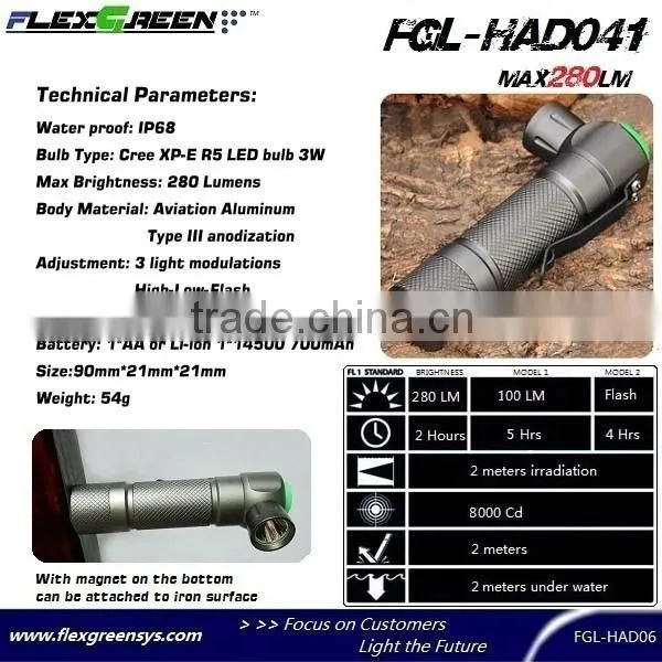 Rechargable 18650 Battery R5 LED Police Torch photo-2
