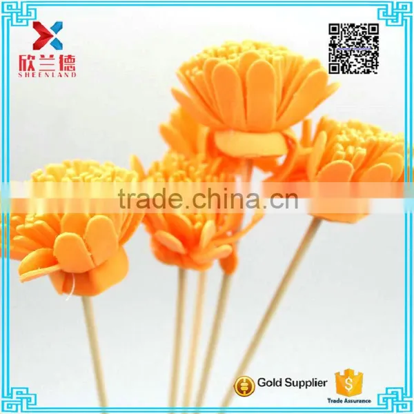 2016 Orange Color Fashion Aroma Diffuser Handmade Sola Wood Flower photo-3