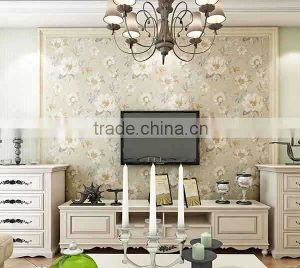 House Decoration Wallpaper Glitter Beautiful Flower for Home Wallpaper photo-3