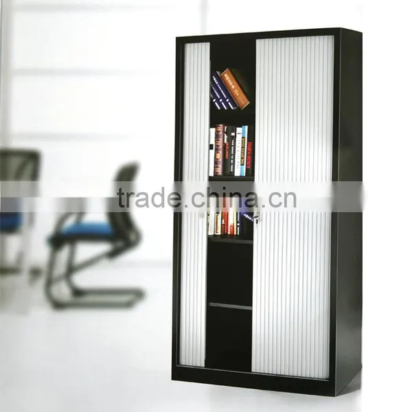 Height Adjustable Steel Storage Cabinet Tambour Door Filing Cabinet photo-2