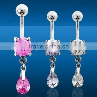 Dangling Cubic Zirconia Pear