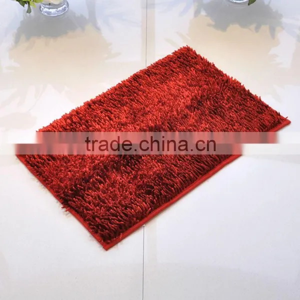 Shiny Chenille Bath Mats With Anti-slip Base photo-3