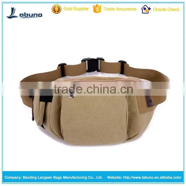 From Alibab China Factory Vintage Round Canvas Bag Elegant Waist Bag photo-5