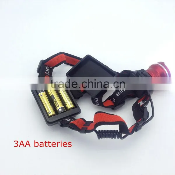 Poppas T85 Xml-t6 10W 3AA Battery Operated Zoom Ultra Bright Headlamp photo-6