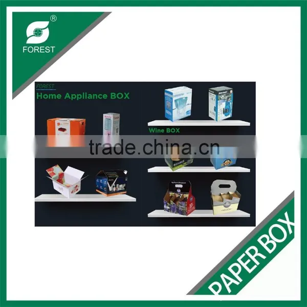 WINE PAPER BOX CUSTOMIZED WINDOW 4 BOTTLE CARRIER photo-2