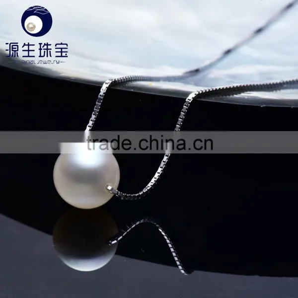 Natural Real Pearl Pendant Necklace Silver S925 Chain for Wholesale photo-2