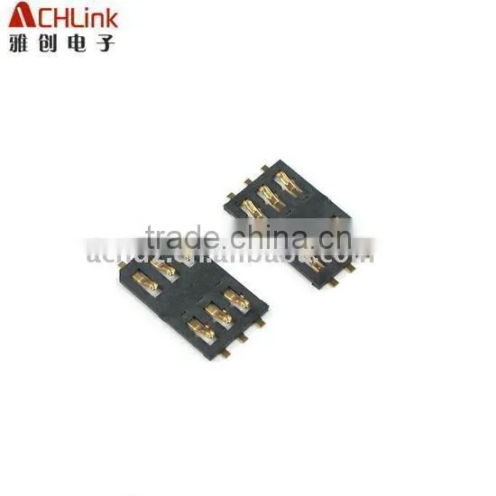 6P SMT SIM Card Connector