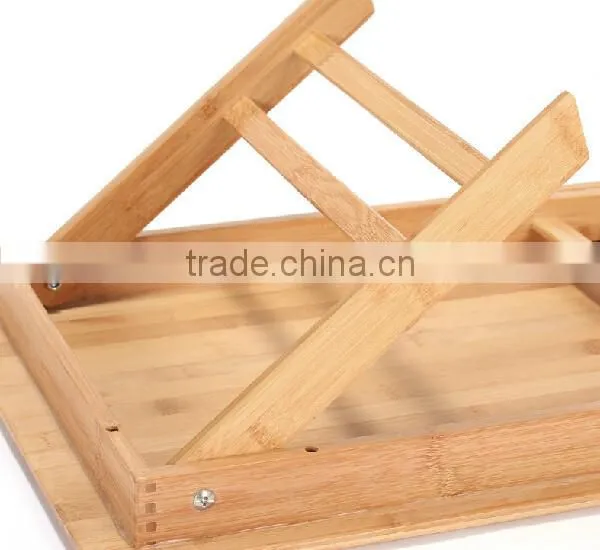2015 New Hot Bamboo Samll Folding Laptop Table on Bed photo-3