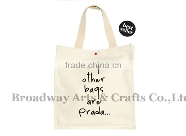 2016 Fashion Customized Recycle Organic Canvas Bag Wholesale photo-4
