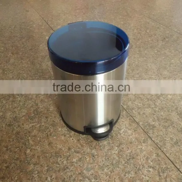Household Stainless Steel Dustbin With Transparent Lid and Pedal photo-2