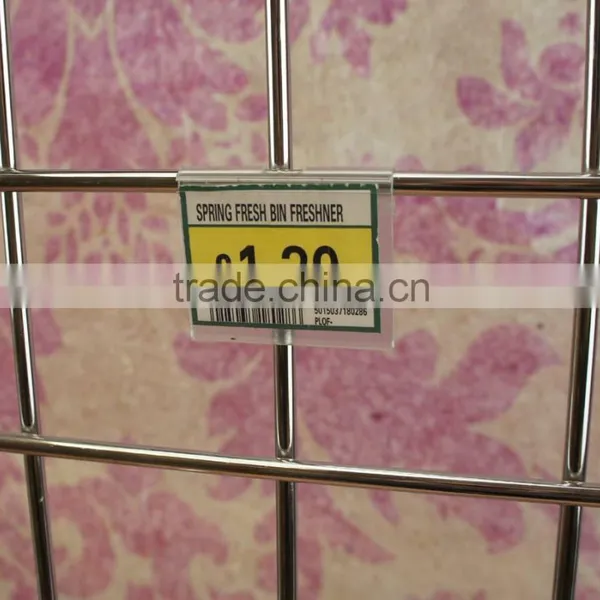 GOOD QUALITY PVC Plastic Price Label Holder Sign Holder/ Plastic Label Display Price Holder photo-2