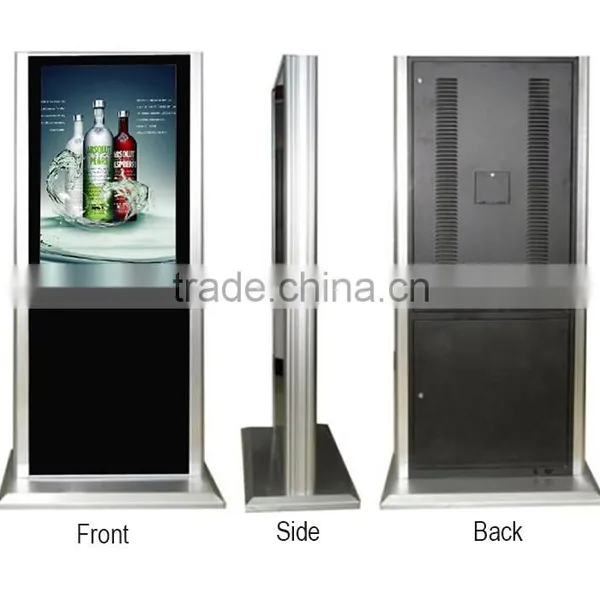 Outdoor Touch Screen Kiosk,Lcd Screen Advertising With Protection Layer of Ultrathin, High Light Perfectly Clear Tempered Glass photo-4