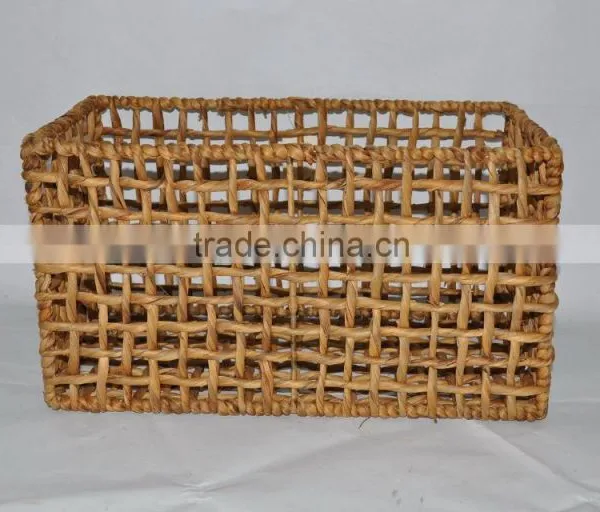 Water Hyacinth Storage Basket With Iron Frame photo-6