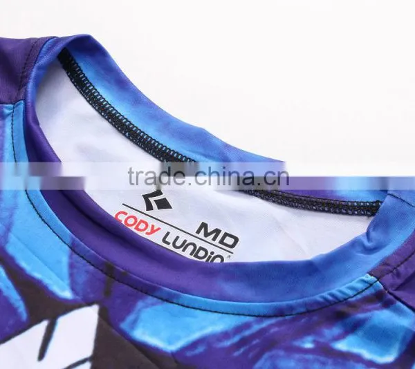 New Desigh Captain America Compression Sublimated t Shirt Men 3d Quick Dry Fitness Clothing Running Tights Shirt photo-4