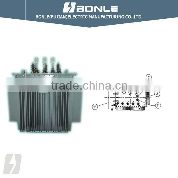 SZ9 On-load Regulation 10KV Electrical Power Three Phase Distribution Transformer