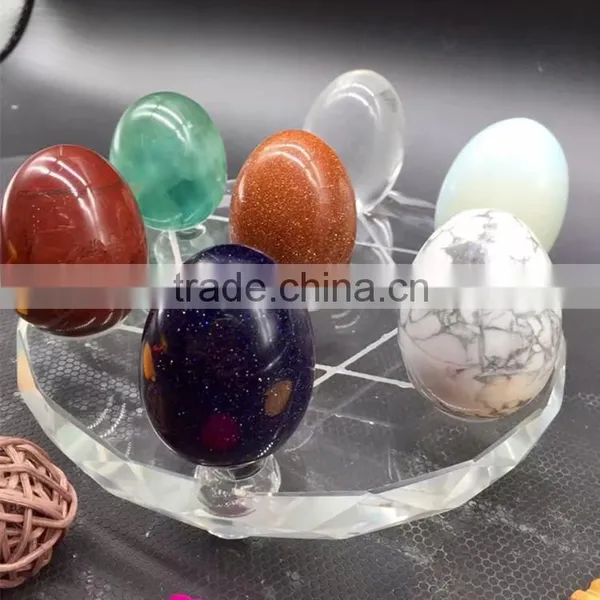Natural Rock Semi Precious Crystal Stone Chakra Yoni Egg Set photo-5