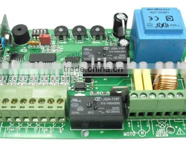 Sliding gate control board, sliding gate control logic board