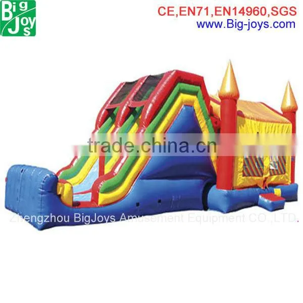 Cheap Inflatable Castle Combo With Slide, Inflatable Bouncer Combo Ce14960