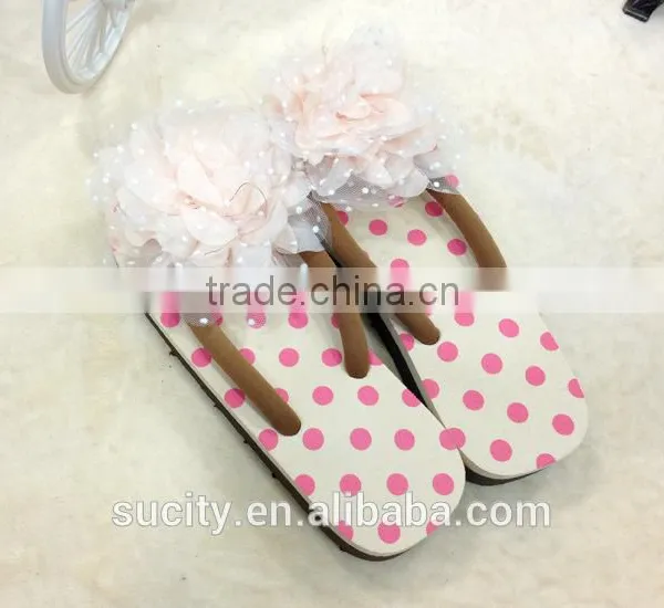 2014 Hot Sale Fashion Ladies Sexy Beach Slipper Flip Flops With Flower photo-4
