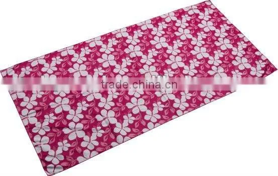 20% Nylon, 80% Polyester Printed Beach Towel