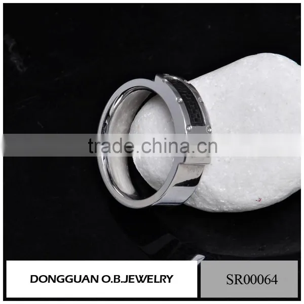 Fashionable Jewelry Men's Ring With White Gold Color /Stainless Steel Ring Designs photo-2