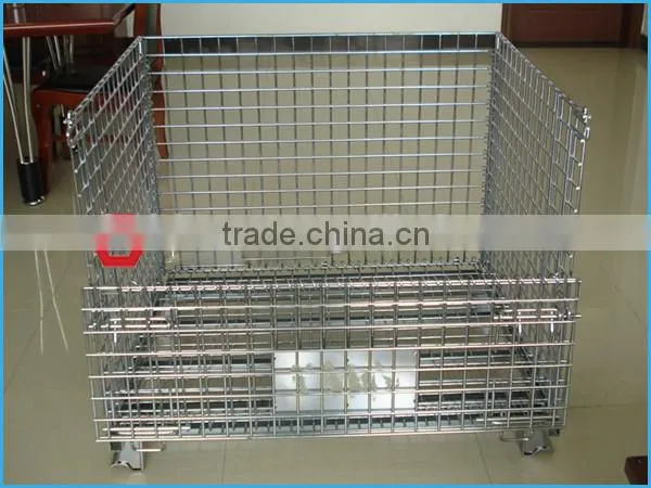 High Quality Foldable Galvanized Best-selling Demountable Stackable Wire Cage photo-2