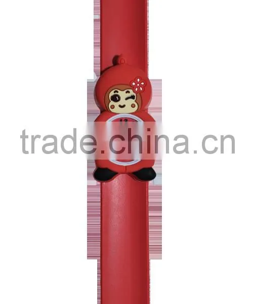 Charm and Cute Animal Style Silicone Kids Slap Bracelet Watch photo-2