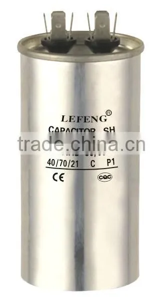 White Plastic & Aluminum Shell LEFENG Brand Cbb60 Cbb65 Cbb61 Cd60 Series Capacitor 5-120uf 250-500vac